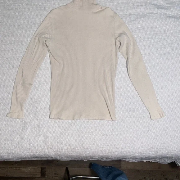 Vocal Cream and Tan Asymmetrical Tank Top - Picture 10 of 12